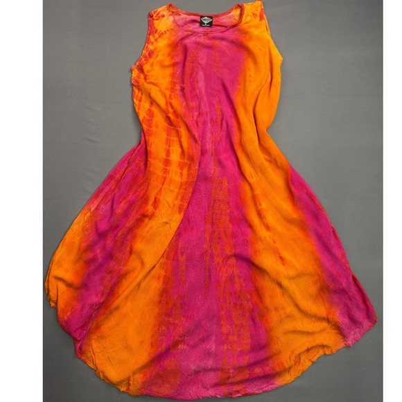 Cal Style Tie Dye Dress Sleeveless Casual Summer Dress‎ Small - Picture 1 of 3